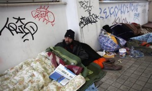 1111 300x180 Greece homeless men in Athens