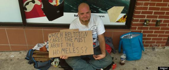 r HOMELESS MAN TESTS KINDNESS RELIGIONS large570 Bill says homeless have right to be on the street